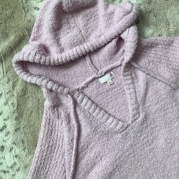 SO Pink Hooded Soft Cozy Sweater Size L - Picture 4 of 6